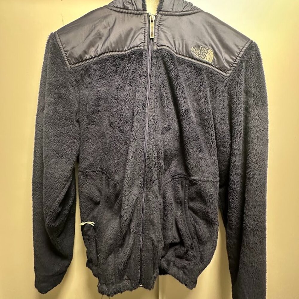 The North Face Women’s Navy Fuzzy Full Zip Hoodie Jacket Size M